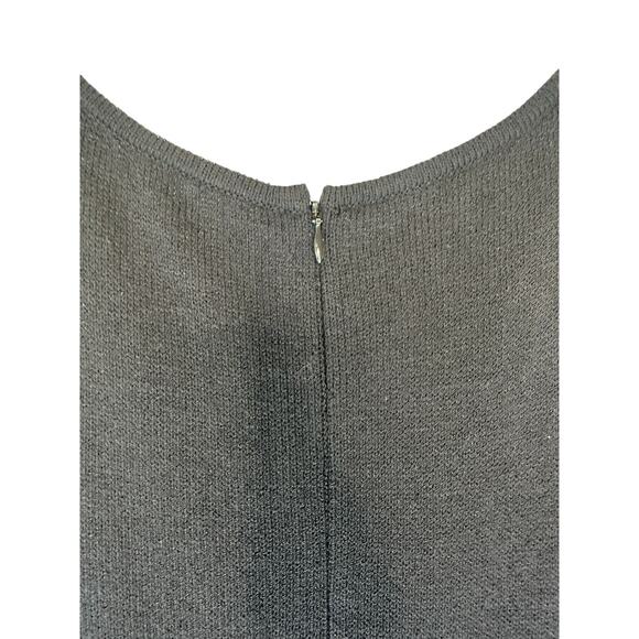 St. John Black Santana Knit Sleeveless Work Office Career Sweater Dress Size 8‎ - Picture 6 of 10